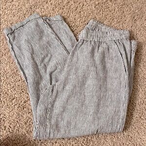 J. Crew Cropped Linen Pants